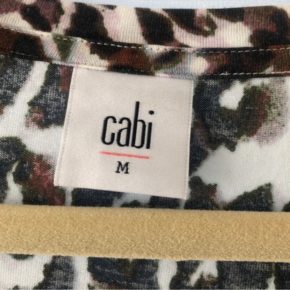 Cabi Leopard Print Shirt medium - Picture 3 of 4
